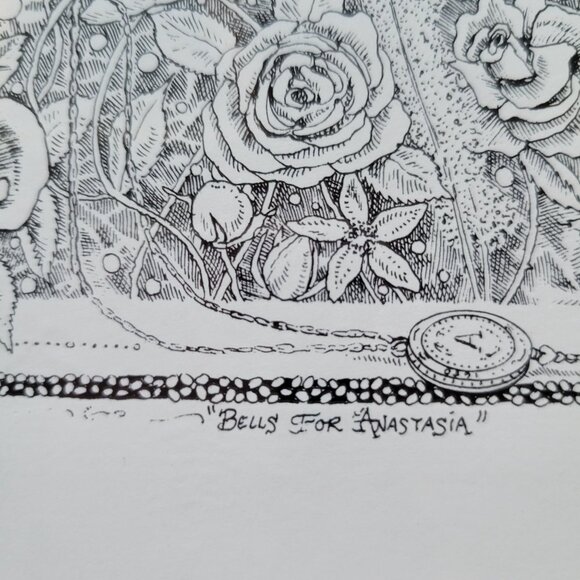 Bells for Anastasia Pauline Stuckey Signed Print Tori Amos Metal Frame - Picture 5 of 9